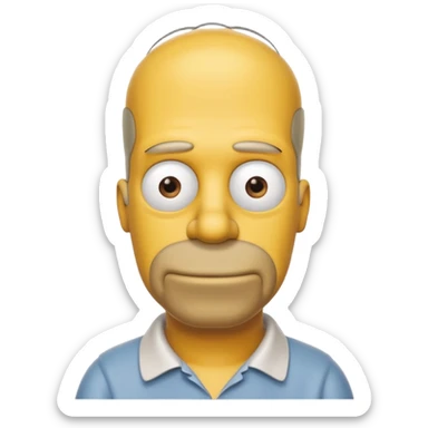 Homer simson sticker