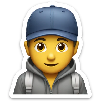 Niño con una gorra jorda sticker