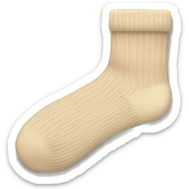 Beige socks sticker