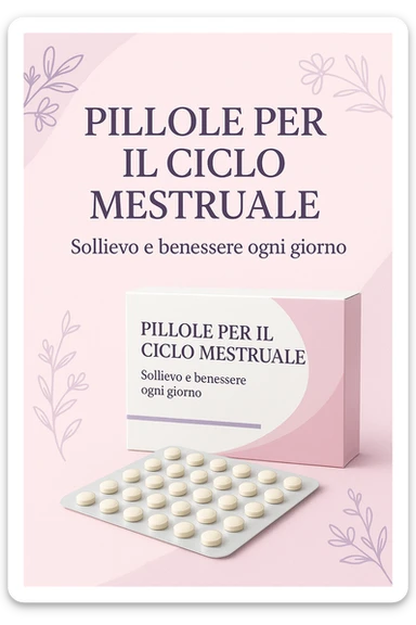 vendita di pillole per ciclo mestruale sticker