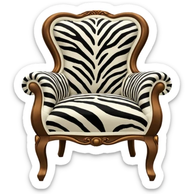 zebra chair sticker