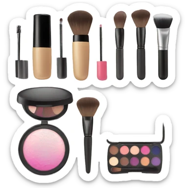 Makeup set sticker