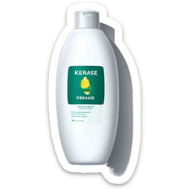 a huge bottle of shampoo with a white cap and the brand of kérastase sticker