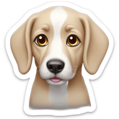 cute indian pariah dog  sticker