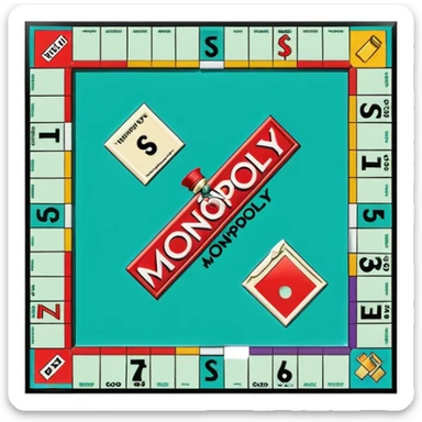 monopoly board sticker