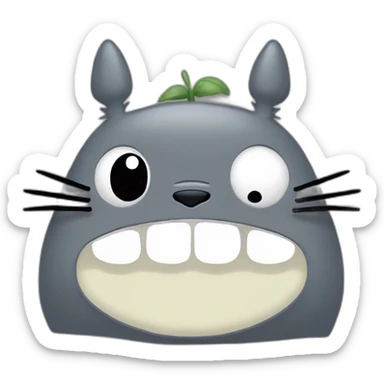 Totoro from my neighbour totoro smiling sticker
