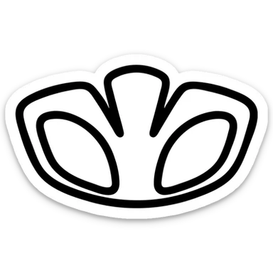 Daewoo Lanos logo, minimalistic icon, bold lines, easy to identify sticker