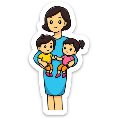 Mom and daughter 💖 sticker