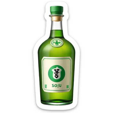 korea soju sticker