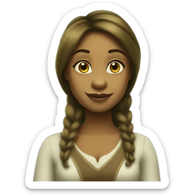 Déborah fille Shrek sticker