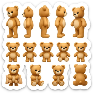 little teddy bears sticker