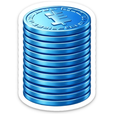 blue coins credit pack sticker