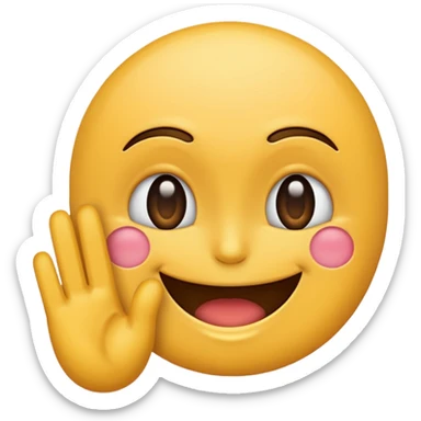 Fuck you in front of smiling face sticker