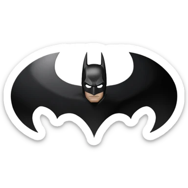 Nolan's batman logo sticker