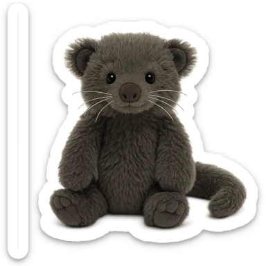 jellycat stuffed plush binturong sticker