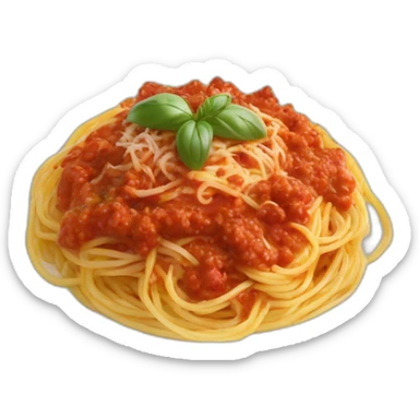 Plat de spaghettis bolognaise  sticker