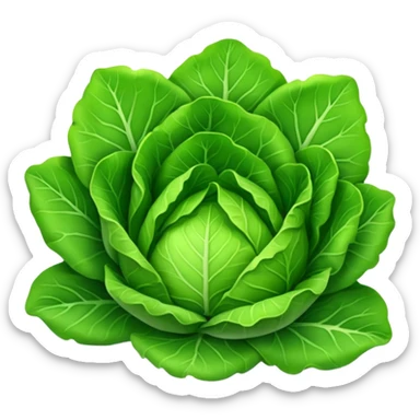 lettuce, not flower shaped, normal shaped sticker