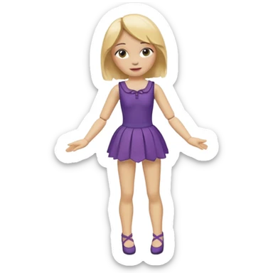 Icon for Puppet Theater: a girl puppet body sticker