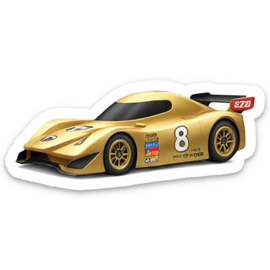 Golden race CAR SIDE sticker