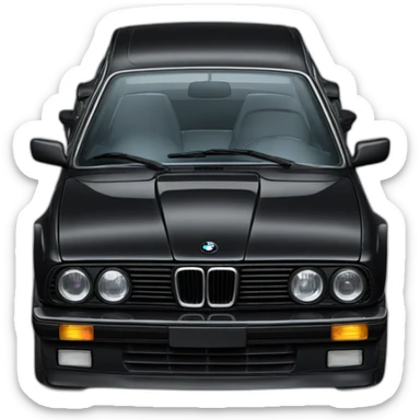 Black Bmw e30 sticker