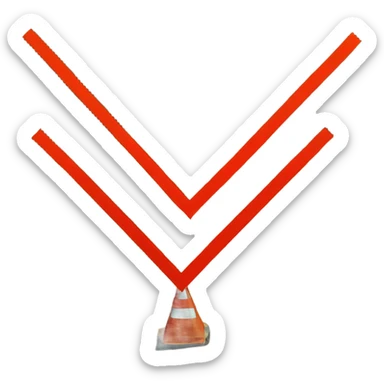 A "No Trespassing" sign on a road sticker