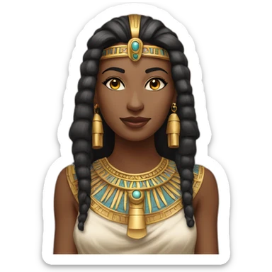 Ancient Egypt princess fair skin sticker