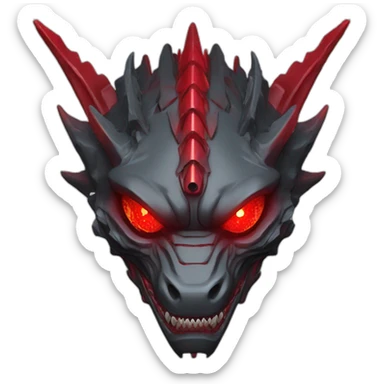 crazy-funny-cyberpunk-red-dragon-head-laser-sword-red sticker