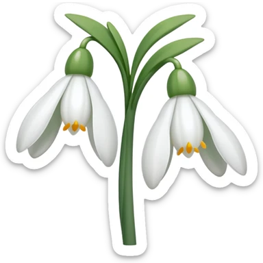 snowdrop emoji sticker
