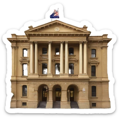 Adelaide town hall (aus) sticker