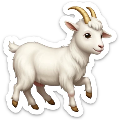 goat ascending to heaven sticker