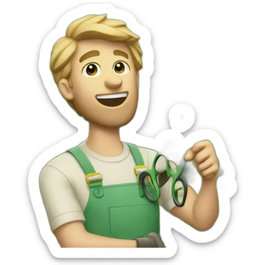 fletcher shears the garden sticker