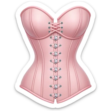 Pastel pink corset  sticker