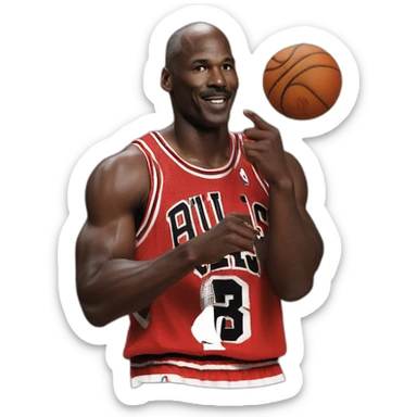 micheal jordan sticker
