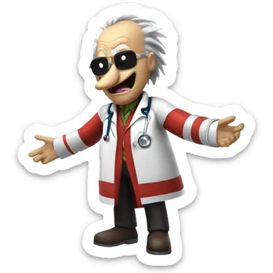 Doctor eggman from sonic sticker
