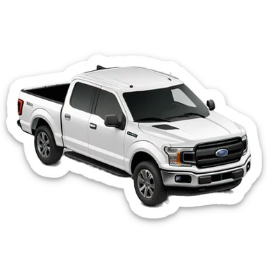 2018 f150 ford truck white  sticker