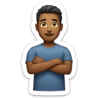 I want a man with crossed hands sticker