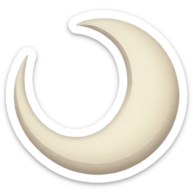 Crescent moon  sticker