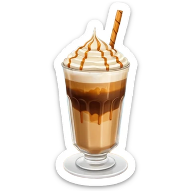 coffe macchiato in balcony  sticker