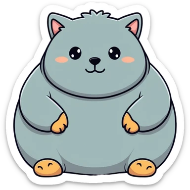 REALLY REALLY FAT FURRY sticker