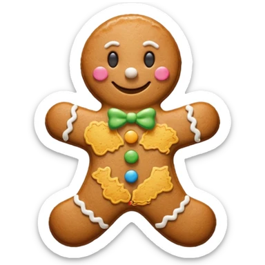 Galleta de jengibre clásica sticker