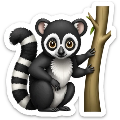 indri lemur sticker