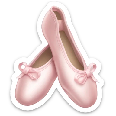 Pale pink ballet shoes sticker