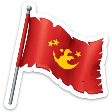 Make a flag aggressive sticker