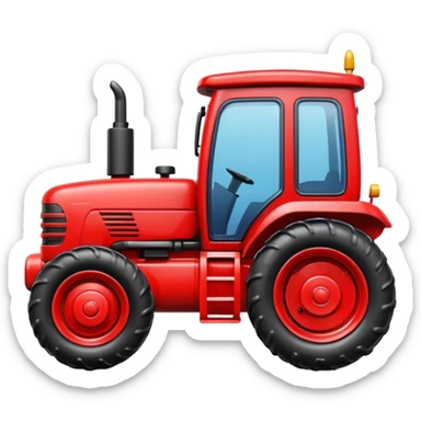 plastic toy  tractor sticker