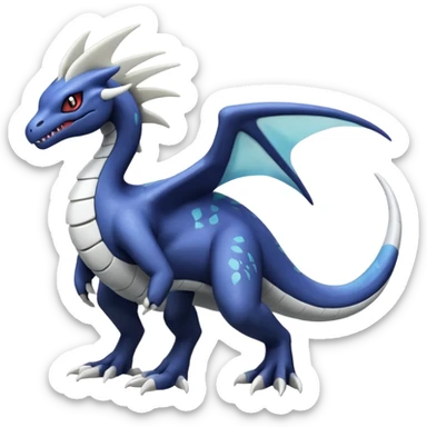 Lugia-Salandit-Silvally-Fakémon-hybrid-creature (full body)  sticker