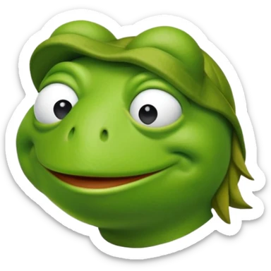Kermit the frog deadpan sticker
