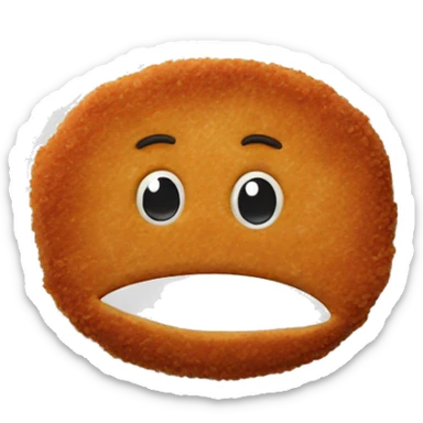 cutlet on plate sticker