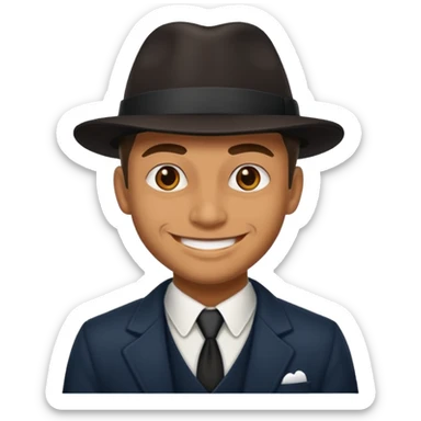 Gangster emoji sticker