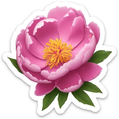 Peony sticker