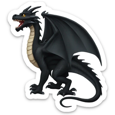 black dragon sticker